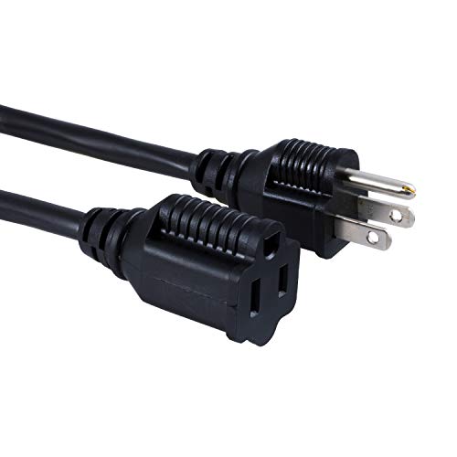 UltraPro, Black, GE 15 ft Extension, Double Insulated Cord, Indoor...