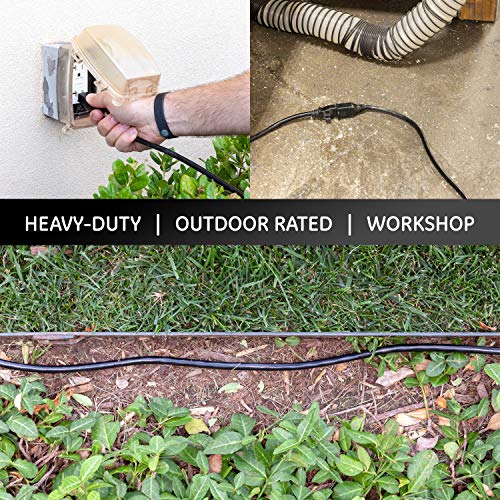 UltraPro, Black, GE 15 ft Extension, Double Insulated Cord, Indoor...