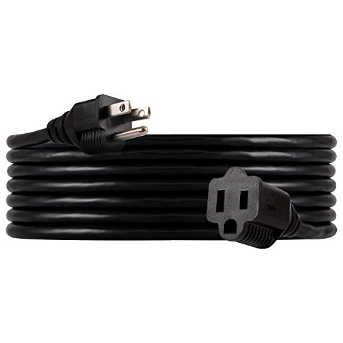 UltraPro, Black, GE 15 ft Extension, Double Insulated Cord, Indoor...