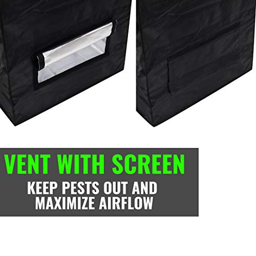 ULTRAYIELD 60x108x84 + 12 Extension Grow Tent - 1680D Mylar Pr...
