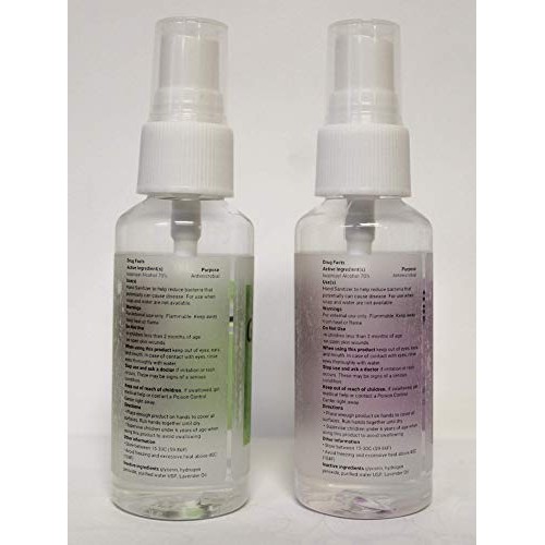 Spray hand sanitizer ultra moisturizing pure essential oils lavend...