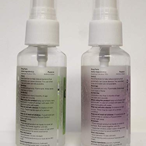 Spray hand sanitizer ultra moisturizing pure essential oils lavend...