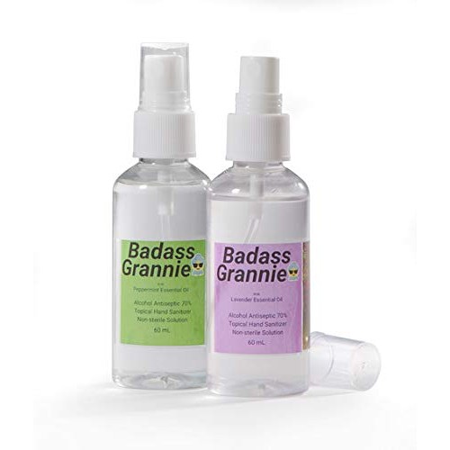 Spray hand sanitizer ultra moisturizing pure essential oils lavend...