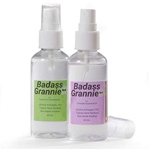 Spray hand sanitizer ultra moisturizing pure essential oils lavend...