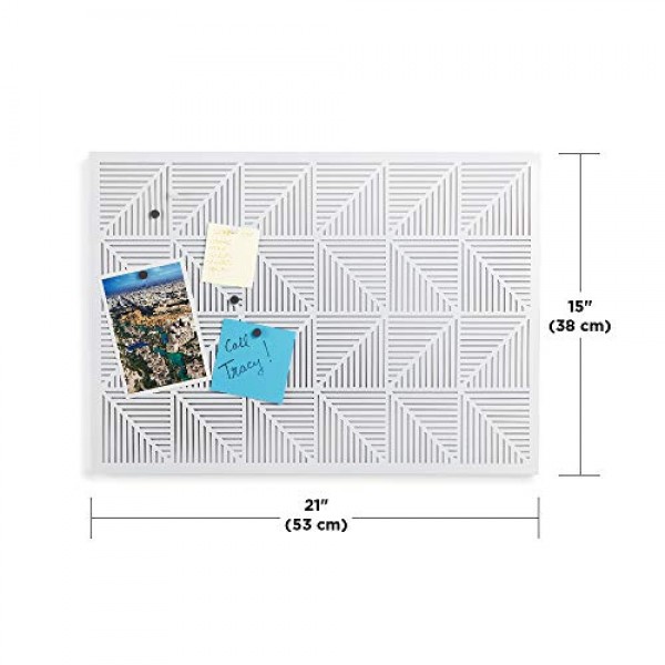 Umbra Trigon, Wall Mounted Bulletin Board, Magnetic Board, and Mes...