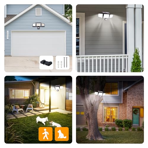 UME Solar Outdoor Lights 302 LED 3000LM, IP65 Waterproof Motion Se...