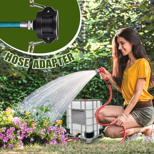 UMETASS 2 Pack 275 330 Gallon IBC Tote Fittings, Adapter, Tank Dra...