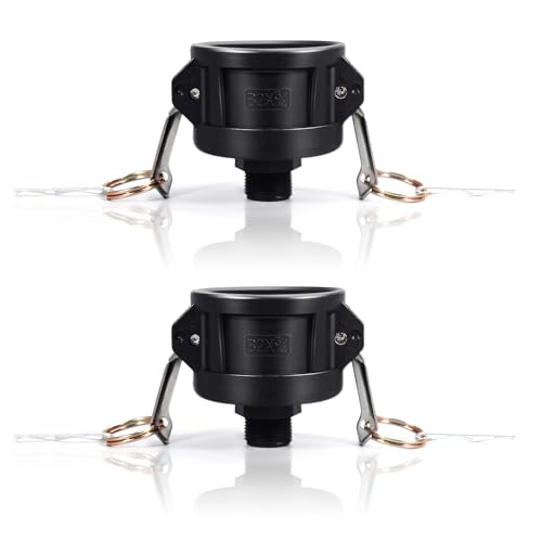 UMETASS 2 Pack 275 330 Gallon IBC Tote Fittings, Adapter, Tank Dra...