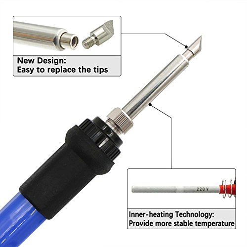 37 PCS Wood Burning Kit, Pyrography Pen Soldering Iron Wood Tool a...