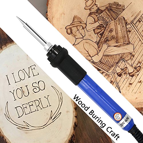 37 PCS Wood Burning Kit, Pyrography Pen Soldering Iron Wood Tool a...