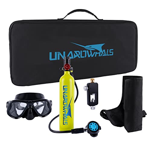 UNAROWHALS NS5000BB Mini Scuba Gear with 1 * 1L Diving Tank Alumi...