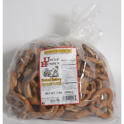 Uncle Henrys 3 lb. Bag Low Sodium Pretzels