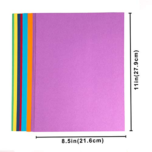 Colored Cardstock - 8.5 x 11 inch / 70 Sheets / 7 Colors Paper 65I...