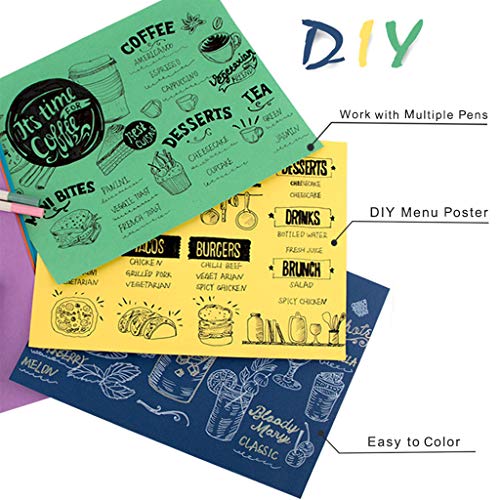 Colored Cardstock - 8.5 x 11 inch / 70 Sheets / 7 Colors Paper 65I...