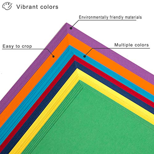 Colored Cardstock - 8.5 x 11 inch / 70 Sheets / 7 Colors Paper 65I...