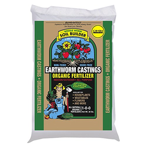Worm Castings Organic Fertilizer, Wiggle Worm Soil Builder, 4.5-Po...