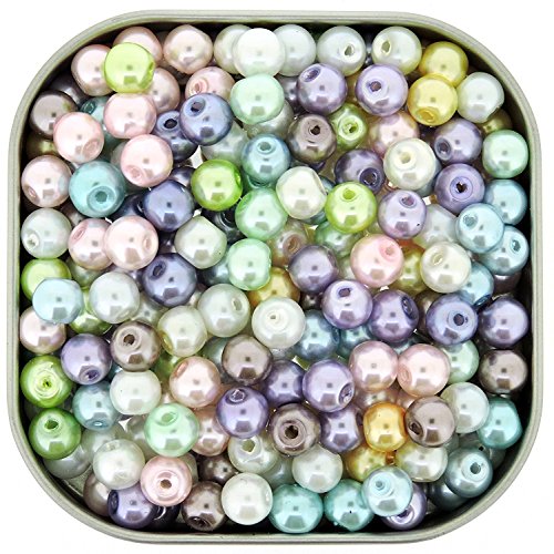 UnCommon Artistry Glass Pearls Mixes 200pcs 6mm Pastel Mix