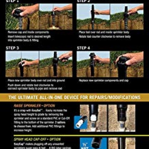 Underhill A-EO-SRT-RS EasyOut 2in1 Rotor & Spray Head Sprinkler Re...