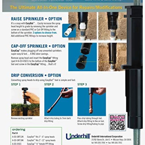 Underhill A-EO-SRT12K Easyout Sprinkler Spray Head Removal Tool