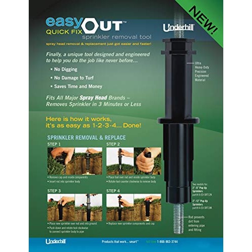 Underhill A-EO-SRT12K Easyout Sprinkler Spray Head Removal Tool