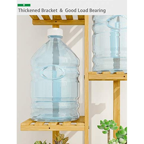 Small 19.7-inch Height Bamboo 3 Tier 4 Flowerpots Plant Stand ...