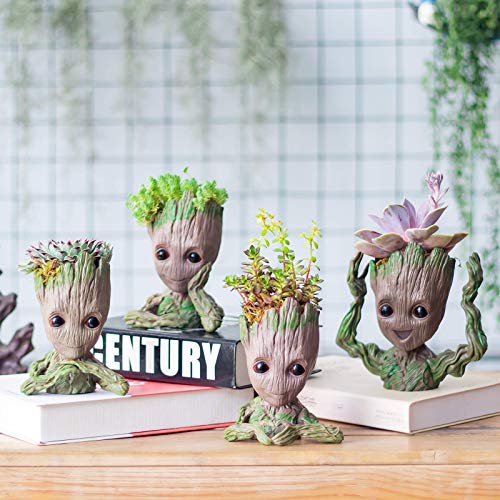 Flowerpot Treeman Baby Groot Succulent Planter Cute Green Plants F...