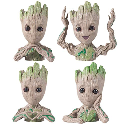 Flowerpot Treeman Baby Groot Succulent Planter Cute Green Plants F...