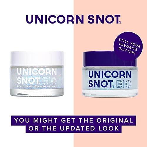 Unicorn Snot BIO Glitter Holographic Body Glitter Gel for Body, Fa...