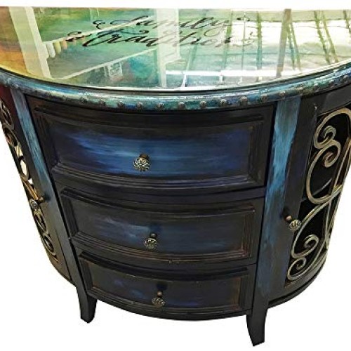 Unicorn SPiT 5770010 Gel Stain and Glaze, Midnights Blackness 4.0...