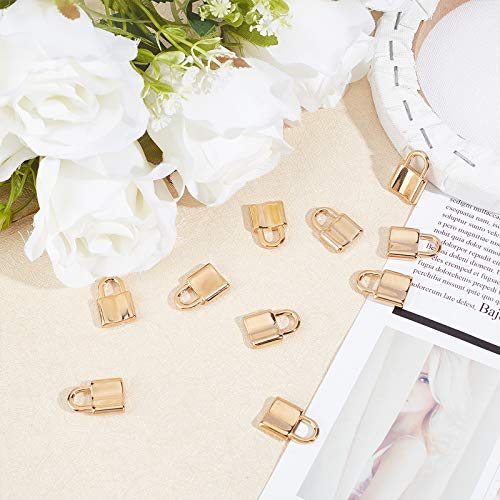 UNICRAFTALE 10pcs 22mm Golden Padlock Charms 304 Stainless Steel P...
