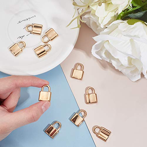 UNICRAFTALE 10pcs 22mm Golden Padlock Charms 304 Stainless Steel P...