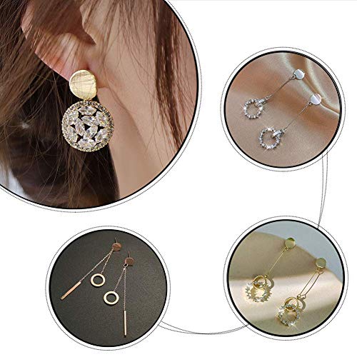 UNICRAFTALE 4 Mixed Colors Stud Earrings 40pcs20Pairs Stainless ...