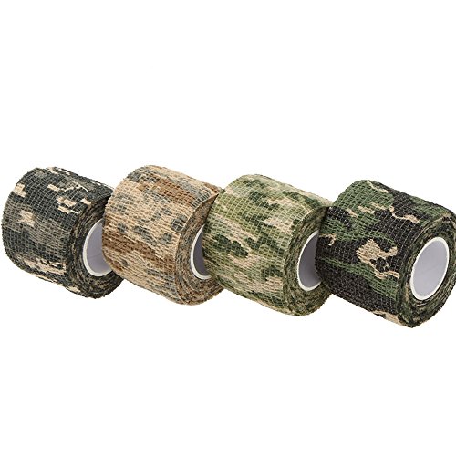 Uning Self-adhesive Protective Camouflage Tape Wrap 5CM x 4.5M Tac...
