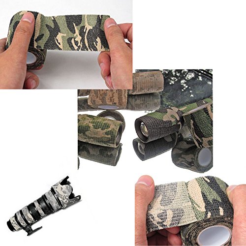 Uning Self-adhesive Protective Camouflage Tape Wrap 5CM x 4.5M Tac...