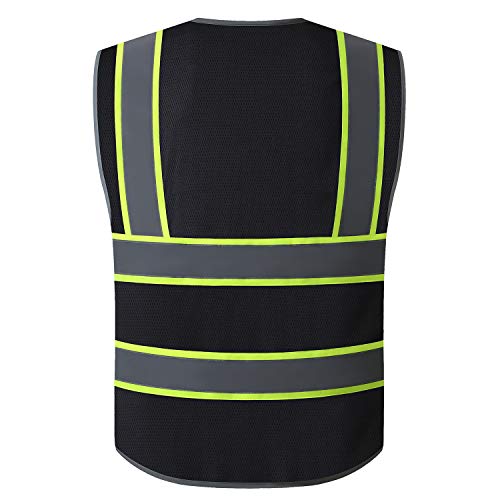 UNINOVA High Visibility Safety Vest - Multi Pockets Reflective Mes...