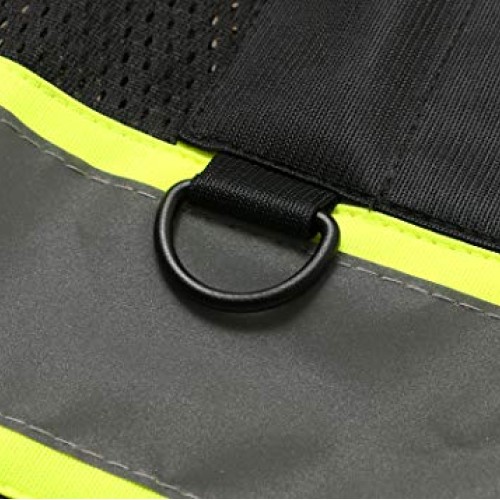 UNINOVA High Visibility Safety Vest - Multi Pockets Reflective Mes...