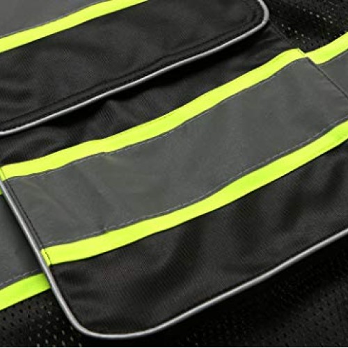 UNINOVA High Visibility Safety Vest - Multi Pockets Reflective Mes...