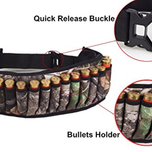 UNISTRENGH Hunting 30-Bullets Holders Waist Bags Outdoors Bandolie...