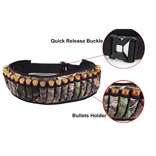 UNISTRENGH Hunting 30-Bullets Holders Waist Bags Outdoors Bandolie...