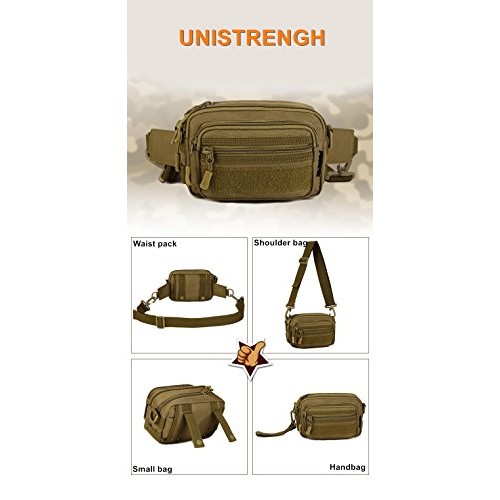UNISTRENGH Tactical Utility MOLLE Pouch Outdoor Casual Messenger B...