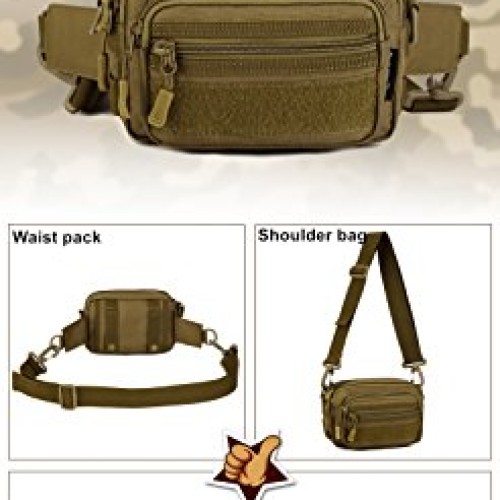 UNISTRENGH Tactical Utility MOLLE Pouch Outdoor Casual Messenger B...