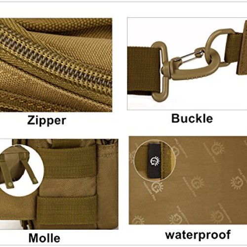 UNISTRENGH Tactical Utility MOLLE Pouch Outdoor Casual Messenger B...