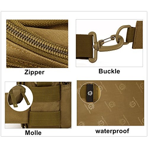 UNISTRENGH Tactical Utility MOLLE Pouch Outdoor Casual Messenger B...