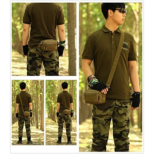 UNISTRENGH Tactical Utility MOLLE Pouch Outdoor Casual Messenger B...