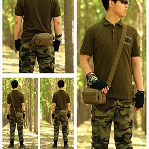 UNISTRENGH Tactical Utility MOLLE Pouch Outdoor Casual Messenger B...