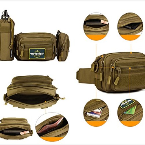 UNISTRENGH Tactical Utility MOLLE Pouch Outdoor Casual Messenger B...
