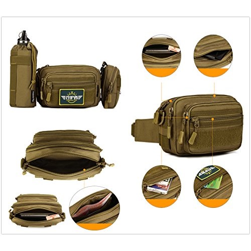 UNISTRENGH Tactical Utility MOLLE Pouch Outdoor Casual Messenger B...