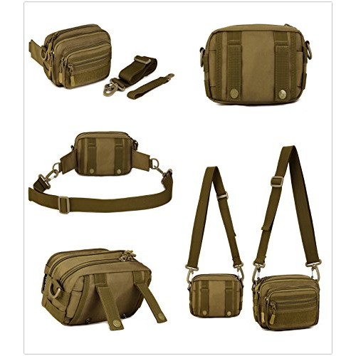 UNISTRENGH Tactical Utility MOLLE Pouch Outdoor Casual Messenger B...