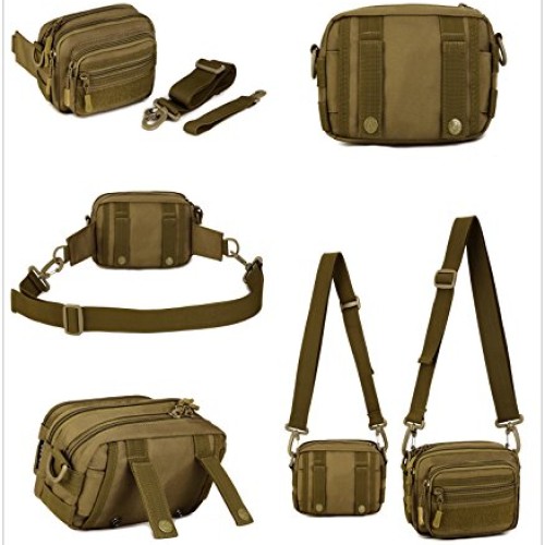 UNISTRENGH Tactical Utility MOLLE Pouch Outdoor Casual Messenger B...