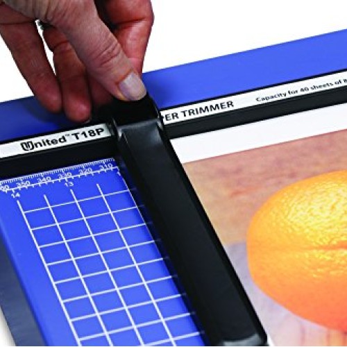 United T18P 18 Professional-Grade Guillotine Paper Trimmer, 40 Sh...